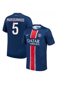 Paris Saint-Germain Marquinhos #5 Voetbaltruitje Thuis tenue 2024-25 Korte Mouw